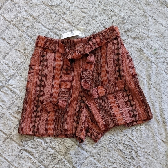 Anthropologie Eva Franco NEW Mila Textured High Waist Shorts Women’s 8 Macedonia - Picture 4 of 7